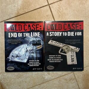 Set of 2 Cold Case Mystery Game Boxes
